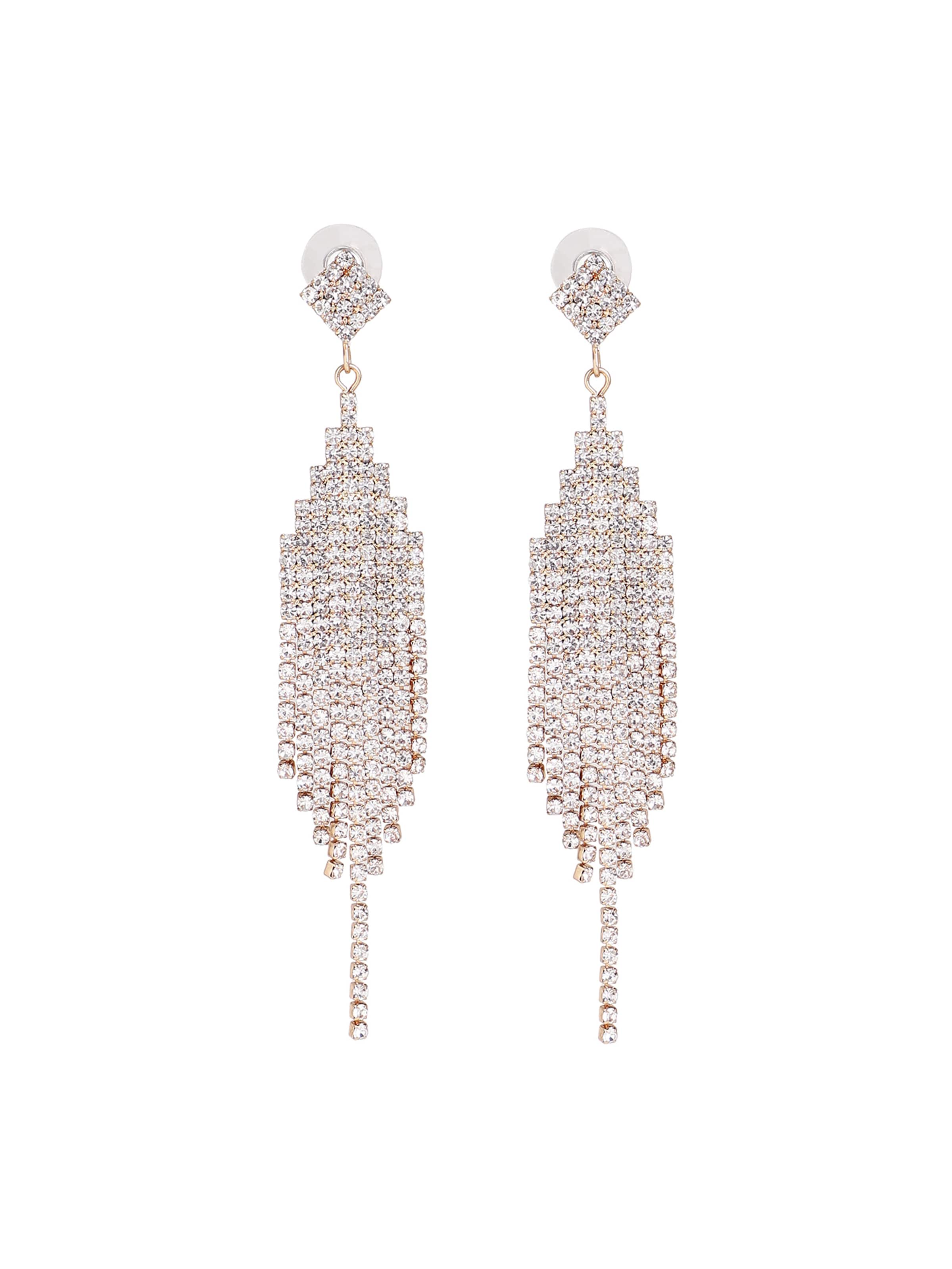 SOHI Обеци 'Caron' в сребърно: отпред