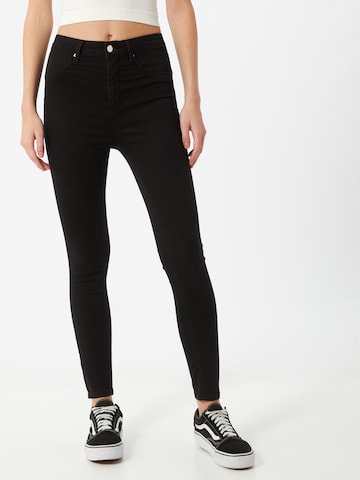 Tally Weijl Skinny Jeans in Black: front