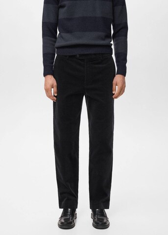 MANGO MAN Regular Pants 'Voyage' in Black: front