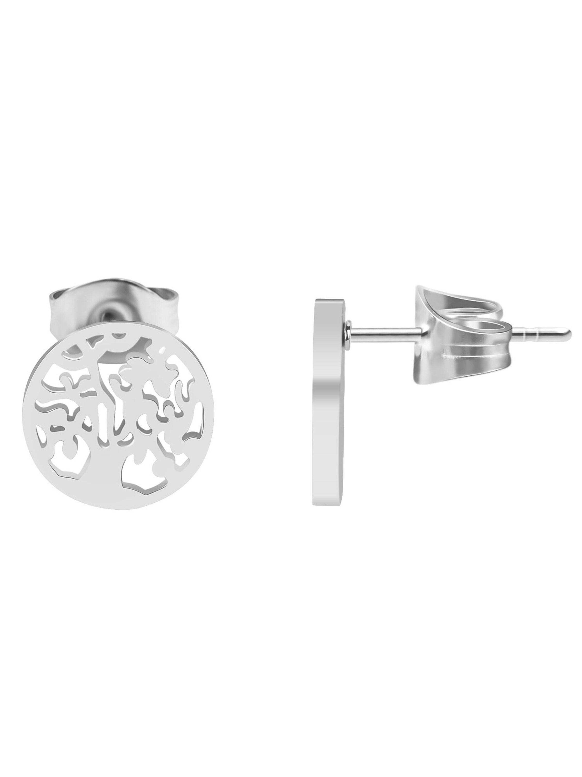 Akzent Earrings 'Oliwai, langlebig' in Silver: front