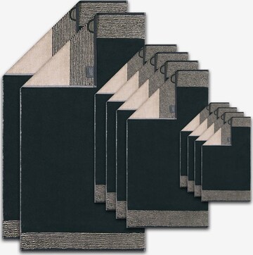 Asciugamano di Cawö in nero: frontale