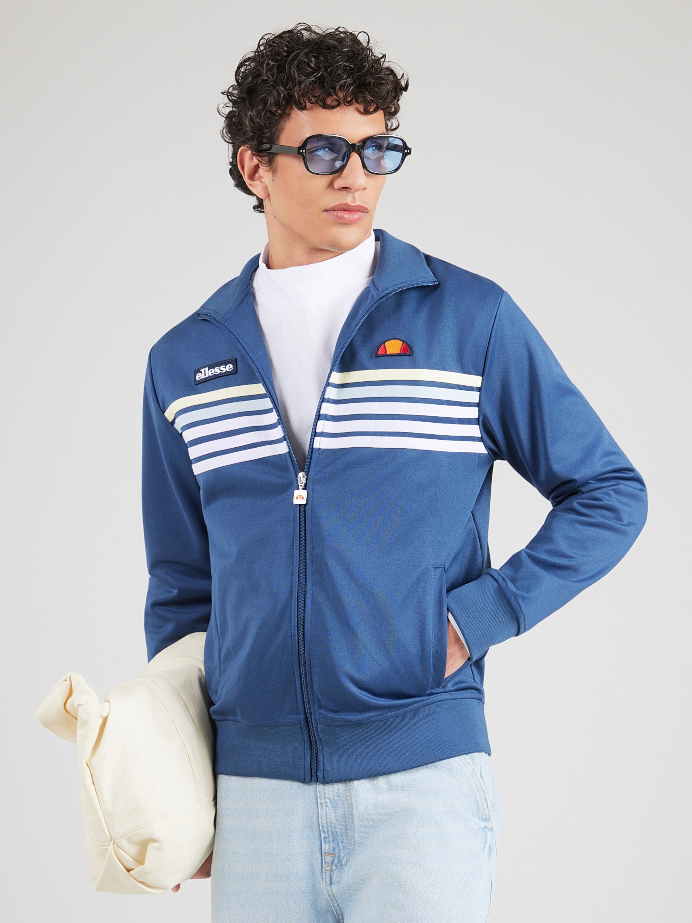 ELLESSE Zip-Up Hoodie 'Vicenza' in Blue | ABOUT YOU