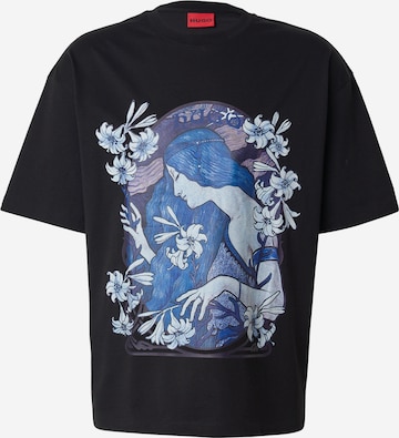 HUGOMajica 'Difluro' - crna boja: prednji dio