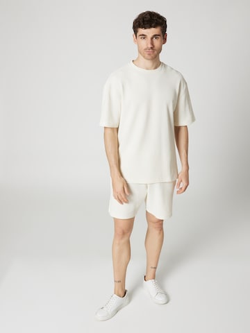 ABOUT YOU x Kevin Trapp Koszulka 'Theodor' w kolorze biały