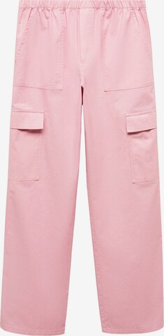MANGO TEEN Normální Kalhoty 'Comfyc' – pink: přední strana