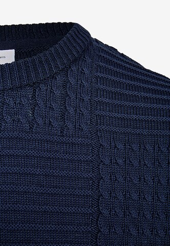 Cleptomanicx Sweater 'Blockage' in Blue