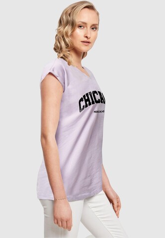 Merchcode T-Shirt 'Chicago' in Lila