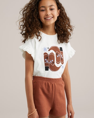 WE Fashion - Camiseta en blanco: frente