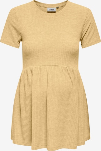 Only Maternity - Camiseta 'MALAYA' en amarillo: frente