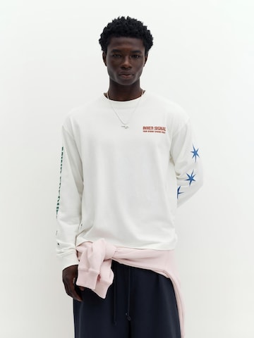 Pull&Bear Shirt 'STWD' in Weiß