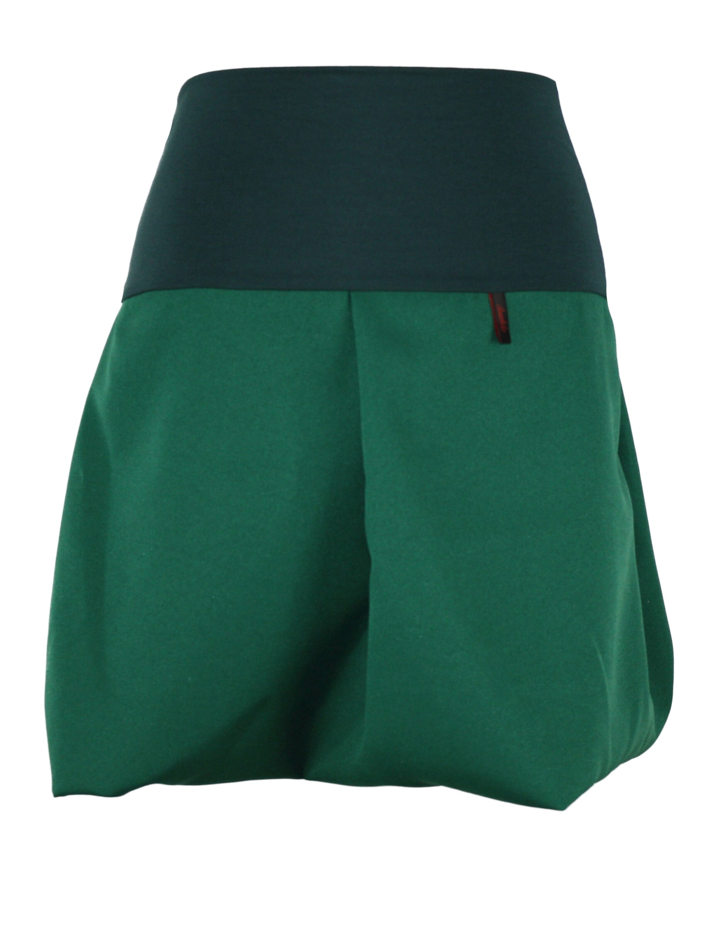 dunkle design Skirt 'Mini Ballonrock' in Green: front