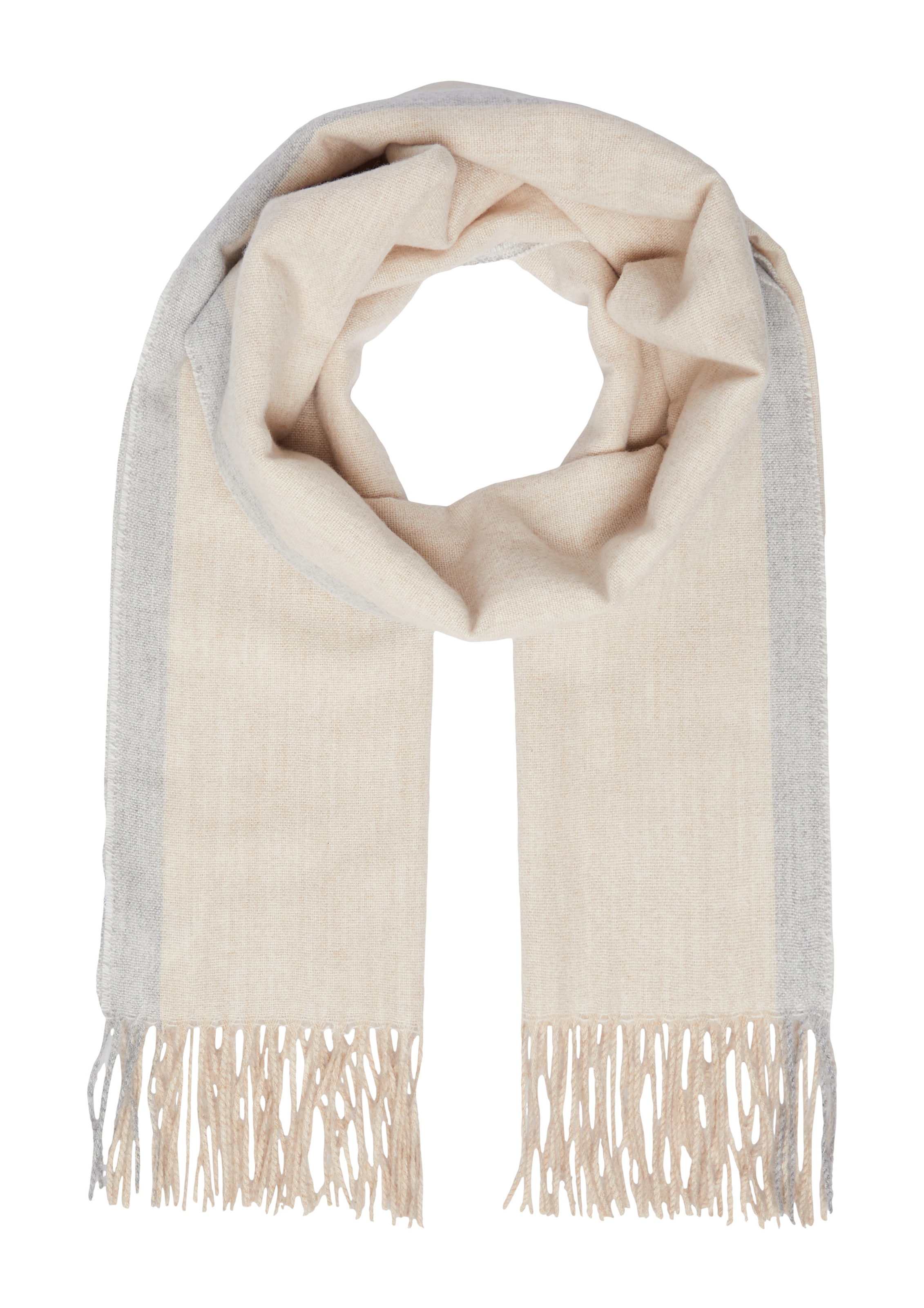 s.Oliver Schal in Beige: Vorderseite