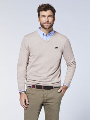 Polo Sylt Pullover (OCS) in Grau: Vorderseite