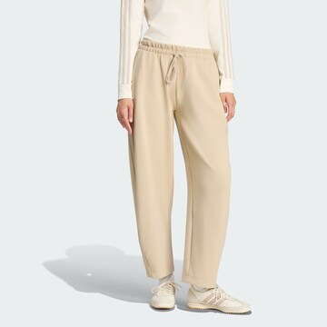Barrel Pantalon ADIDAS ORIGINALS en beige : devant