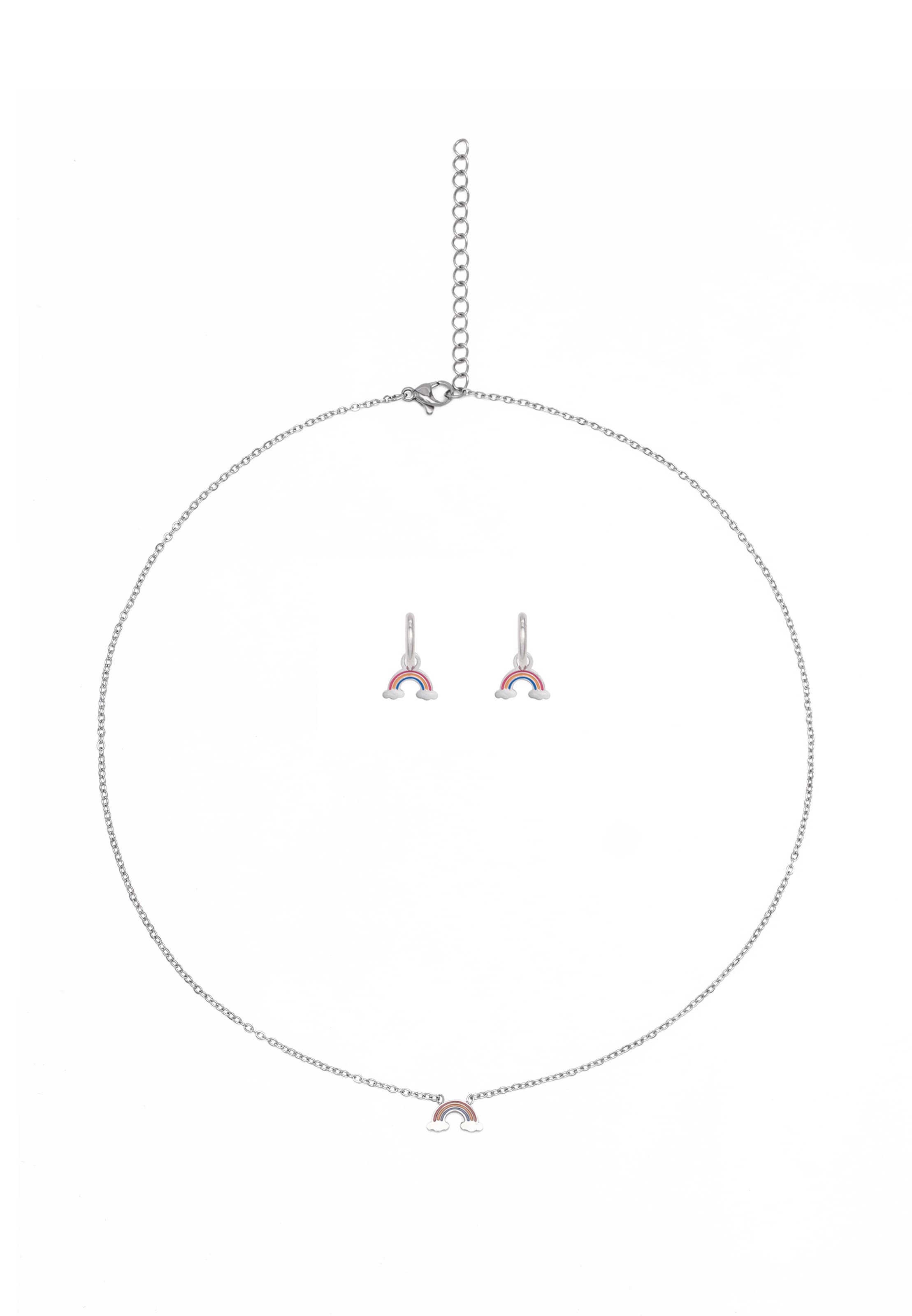 MYMO - Conjunto de joyería en plata: frente