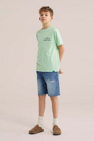 WE Fashion Тениска в зелено