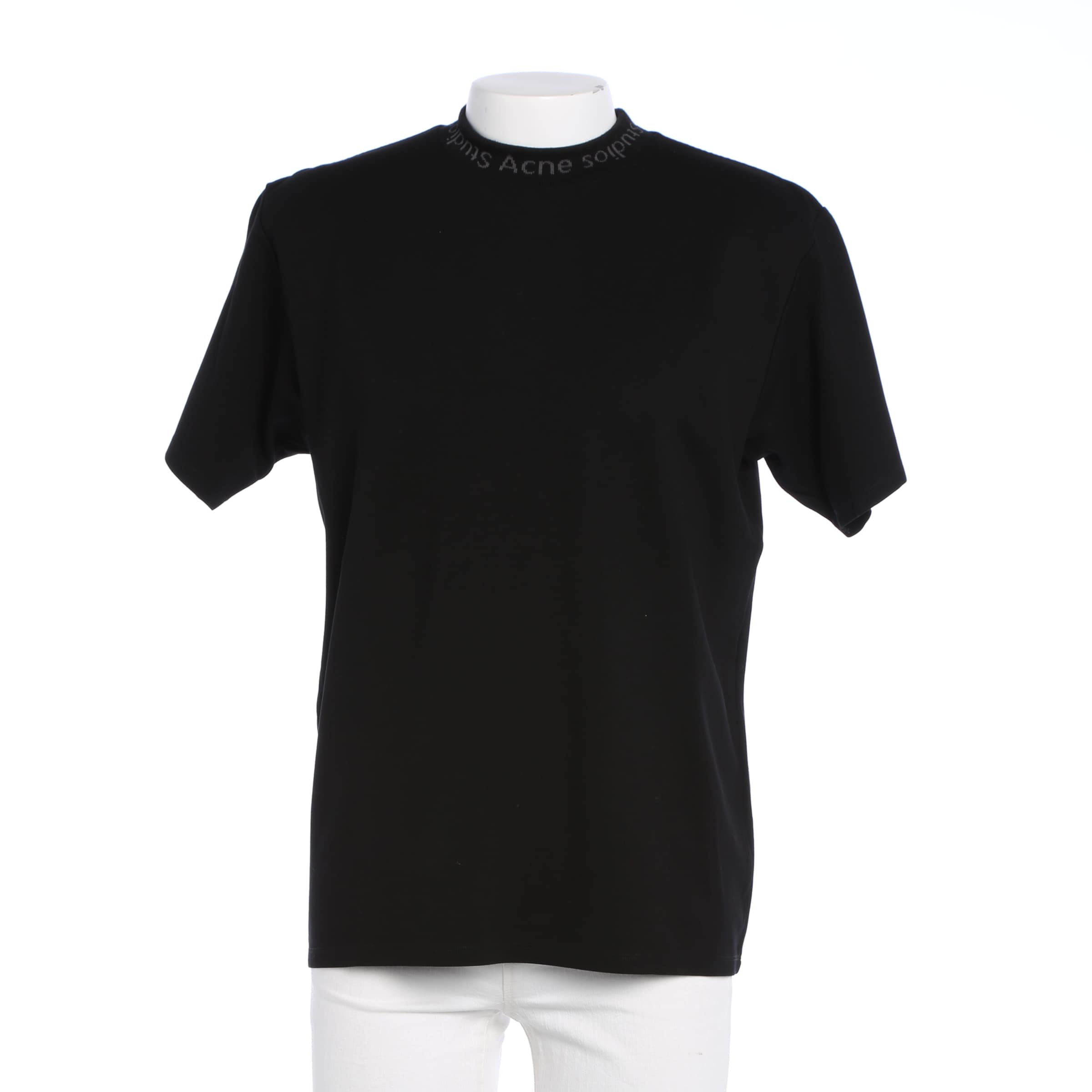 Acne T-Shirt L in Schwarz: Vorderseite