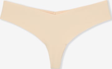 ETAM Thong 'Pure Invisible' in Beige: front