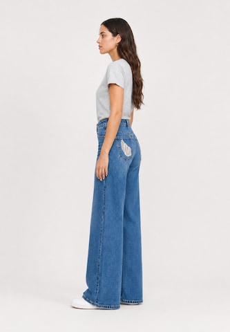 Wide Leg Jean Elara en bleu