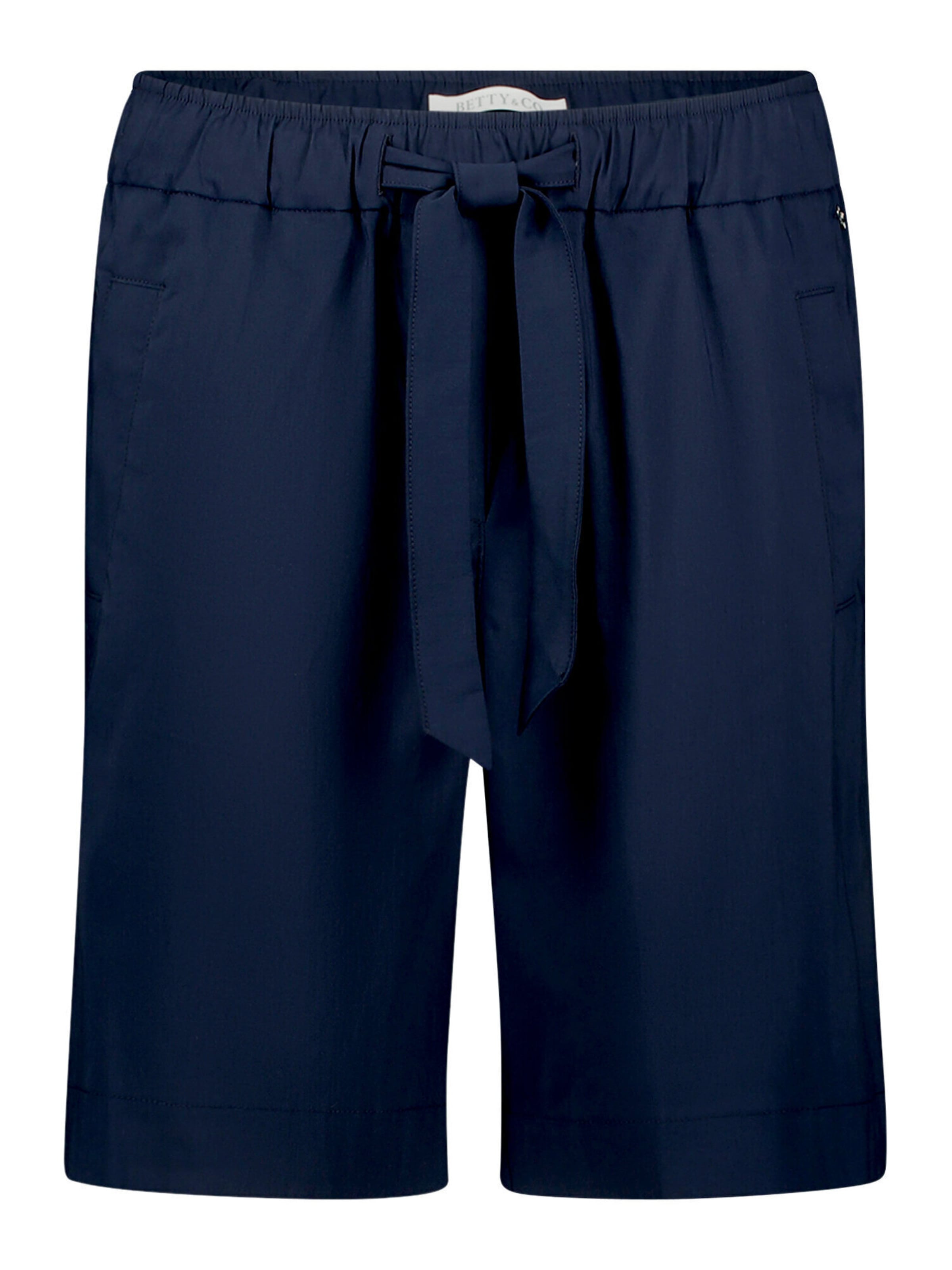 Betty & Co Regular Bermuda mit elastischem Bund in Blau: Vorderseite
