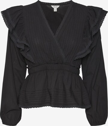 VERO MODA Blouse 'NOIR' in Zwart: voorkant