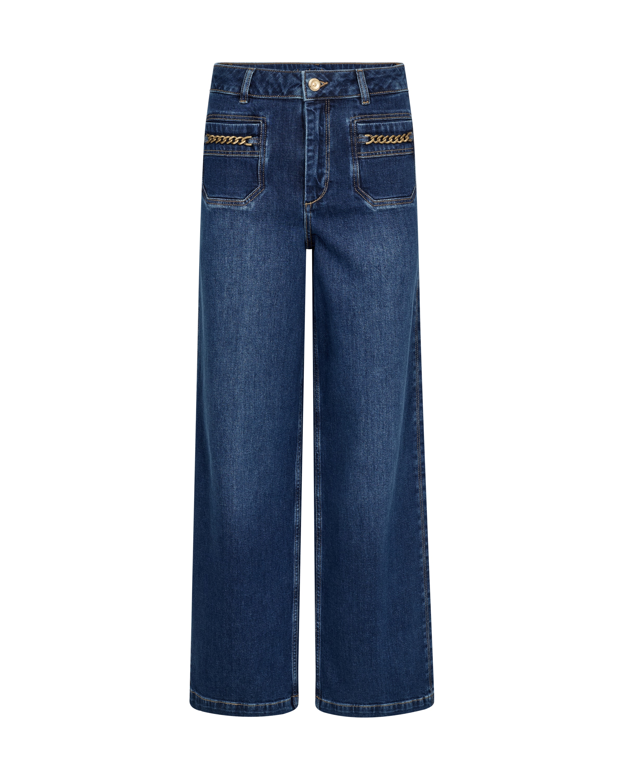 MOS MOSH Wide Leg Jeans 'MMColette Sernora' in Blau: Vorderseite