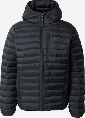 Veste mi-saison HOLLISTER en noir : devant