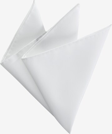 OLYMP Pocket Square in White: front