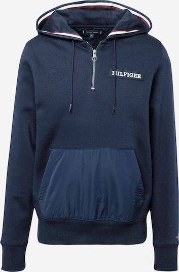 TOMMY HILFIGER Sweatshirt i mørkeblå / rød / hvit, Produktvisning