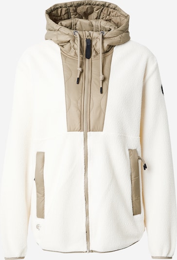 ICEPEAK Athletic fleece jacket 'ABBOTSA' in Dark beige / natural white, Item view