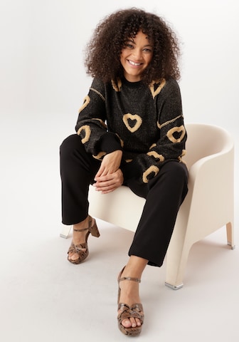 Aniston Pullover in Schwarz