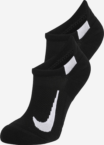 NIKE Αθλητικές κάλτσες 'Multiplier' σε μαύρο: μπροστά