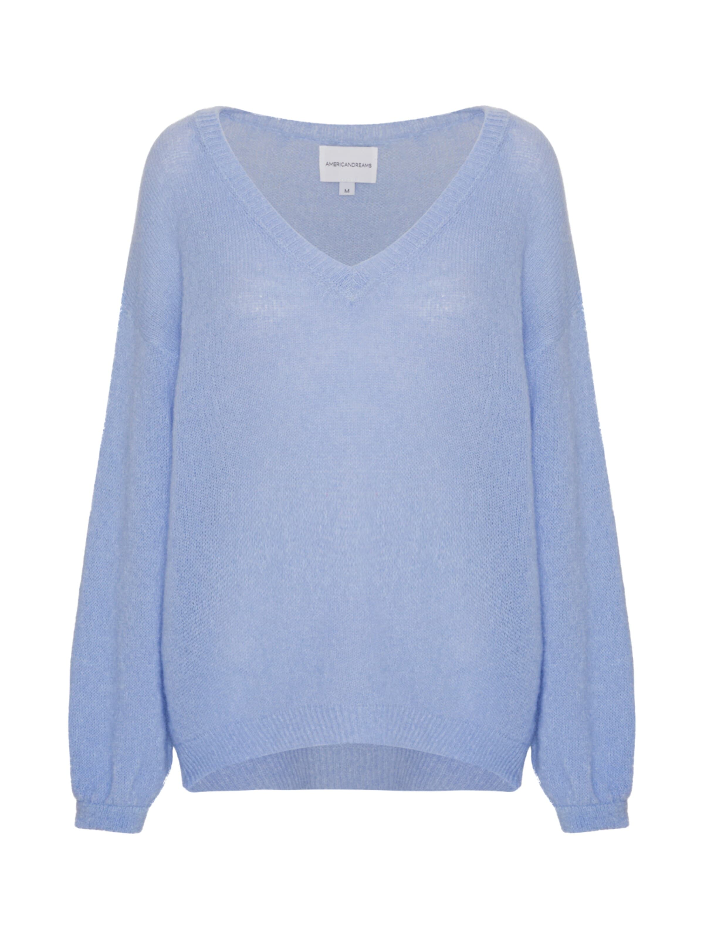 americandreams Oversizepullover 'Silja'‌‌‌‌‌ in Blau: Vorderseite