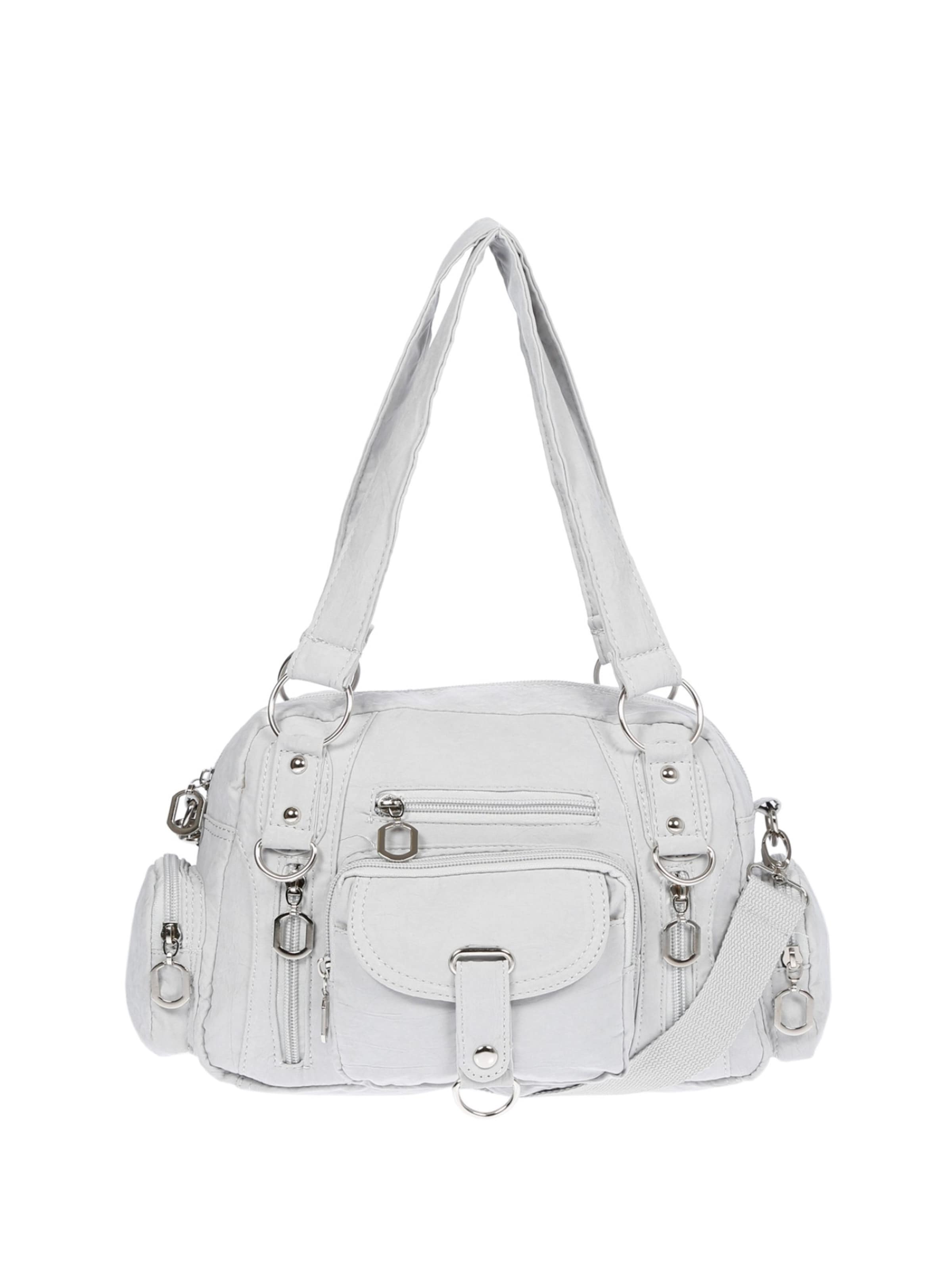 Christian Wippermann Handbag 'Damenhandtasche Schultertasche Tasche Umhängetasche' in Grey: front