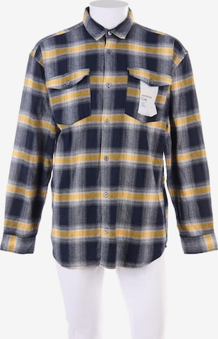 JACK & JONES Button Up Shirt in XL in Blue: front