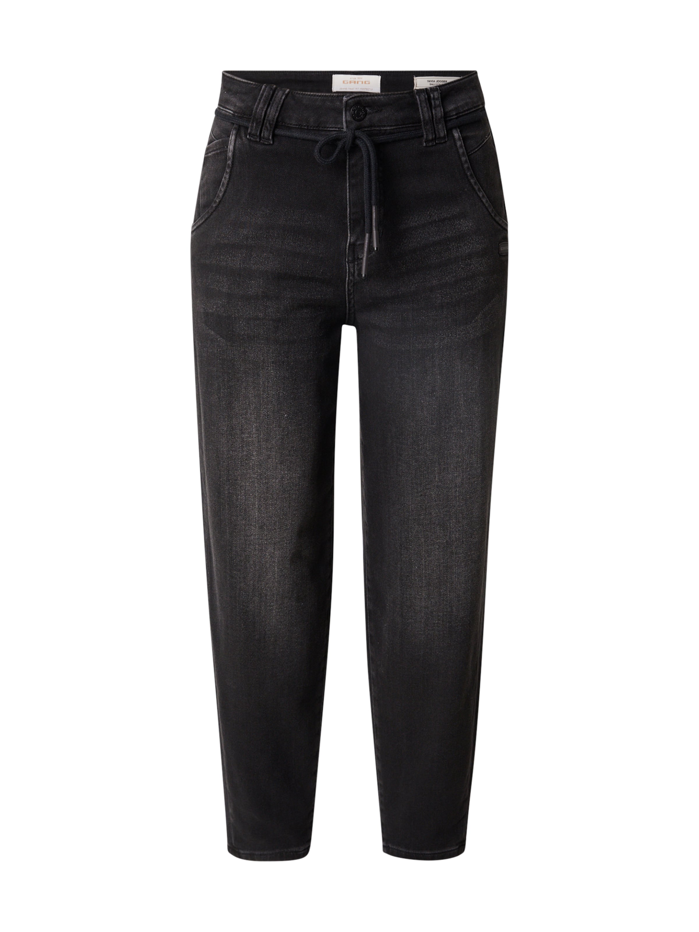Gang Tapered Jeans '94VIA' i svart: framsida