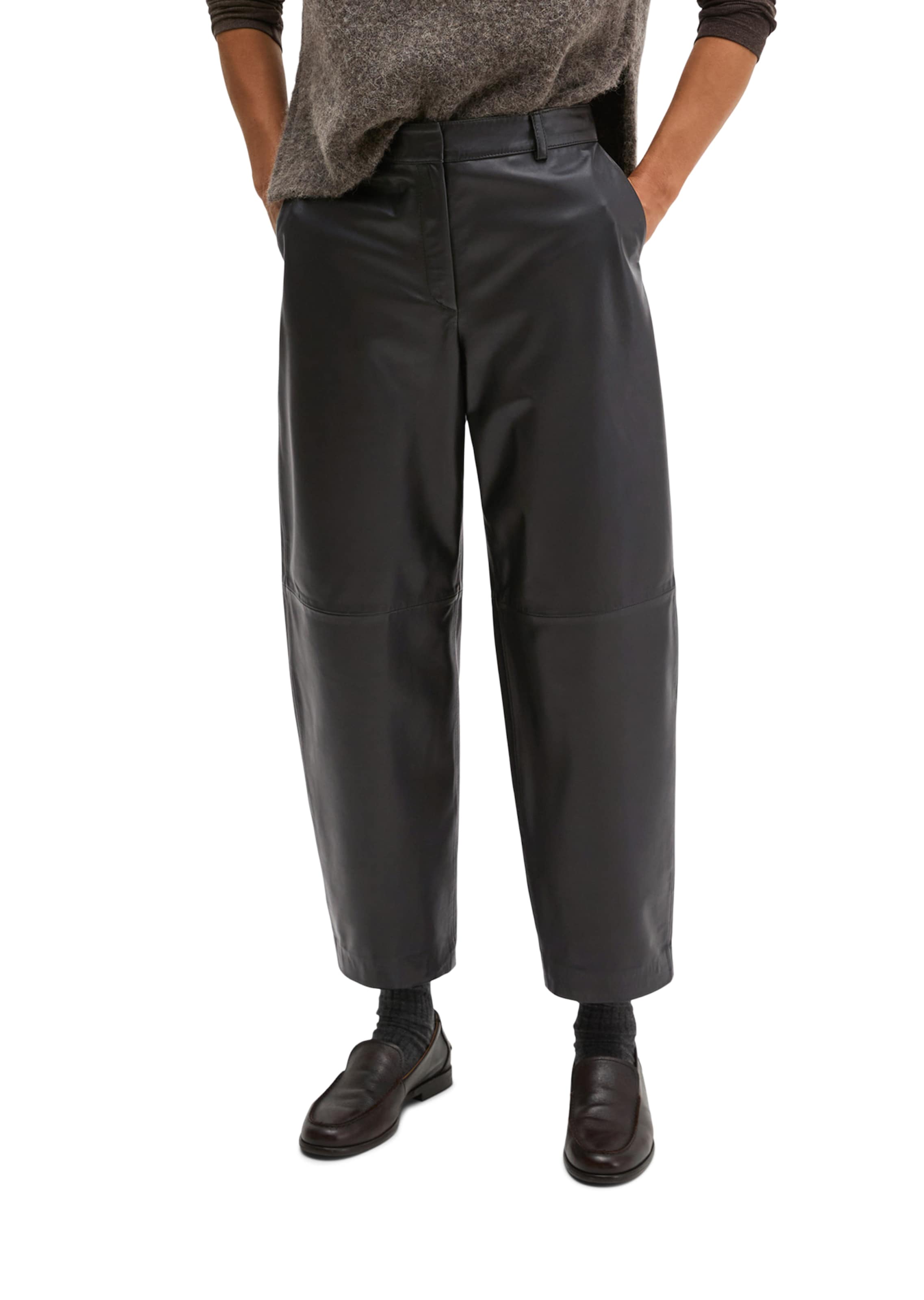 Marc O'Polo Barrel Hose in Schwarz: Vorderseite