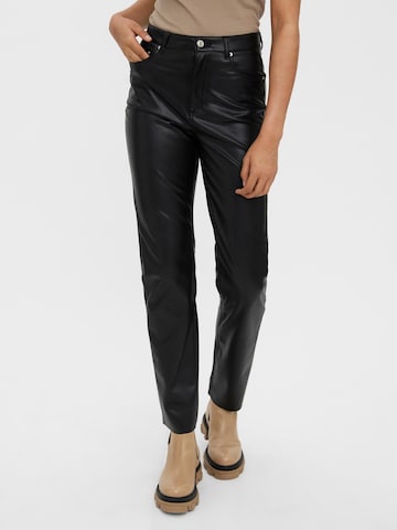 VERO MODA Regular Broek 'DREW' in Zwart: voorkant