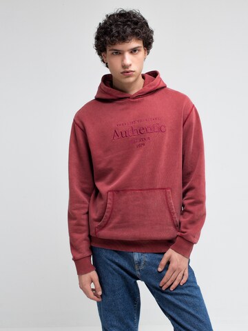 BIG STAR Sweatshirt ' ORGIN ' in Rood: voorkant