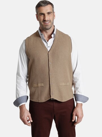 Charles Colby Vest 'Kevan' in Brown: front