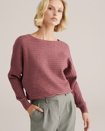 Pull-over WE Fashion en rouge : devant