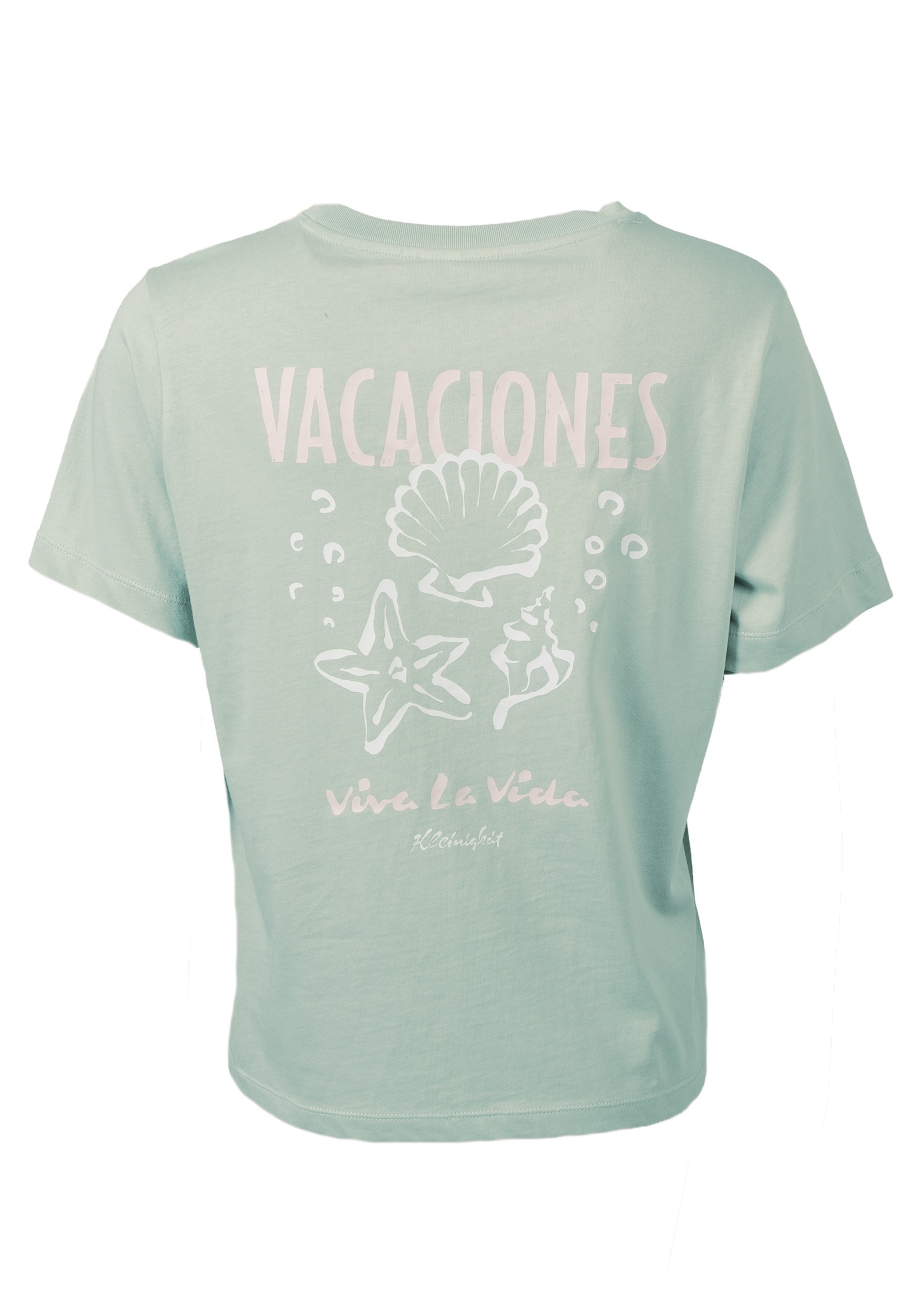 Kleinigkeit - Camiseta 'Big Vacaciones' en verde: frente