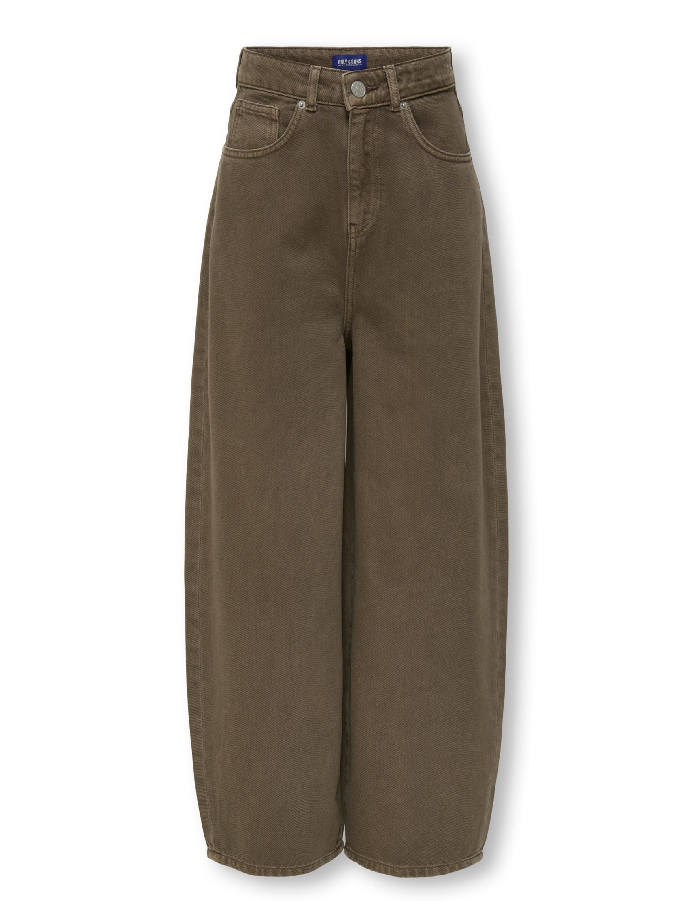 Loosefit Jeans 'OSJCARL' di Only & Sons Junior in marrone: frontale