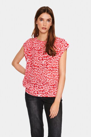 SAINT TROPEZ Blouse 'Adele' in Red: front