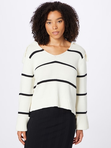 Pull-over 'Rana' Lindex en blanc : devant