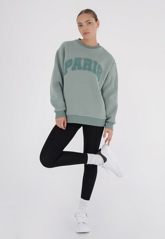 FRESHLIONS Sweatshirt 'Paris' in Groen
