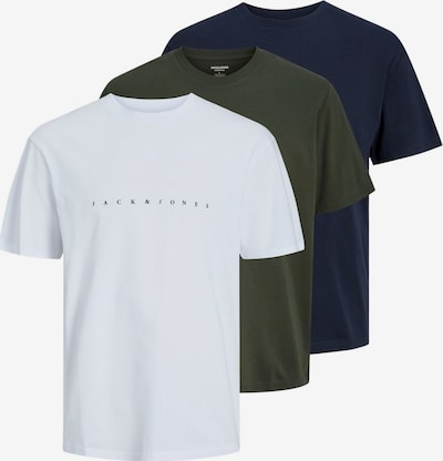 JACK & JONES Paita 'JJESTAR' koossa S värissä laivastonsininen / kuusi / musta / valkoinen, Tuotenäkymä