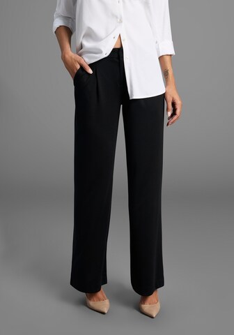LAURA SCOTT Wide Leg Hose in Schwarz: Vorderseite