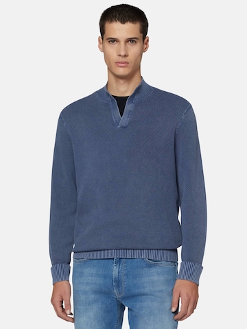 Pull-over Boggi Milano en bleu : devant