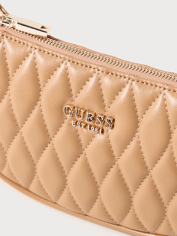GUESS Olkalaukku 'VALLA' värissä beige: yläosa